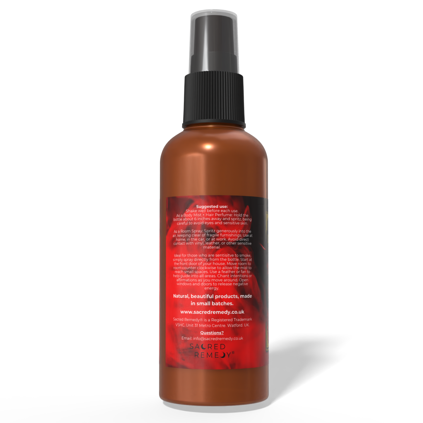 Dragons Blood Smudge Spray | Aura Cleansing & Protection Mist - Organic Dragons Blood Smudge Spray to clear negative energy & protect your aura. Earthy, grounding scent. Vegan, cruelty-free, and smoke-free. Buy Now at Sacred Remedy