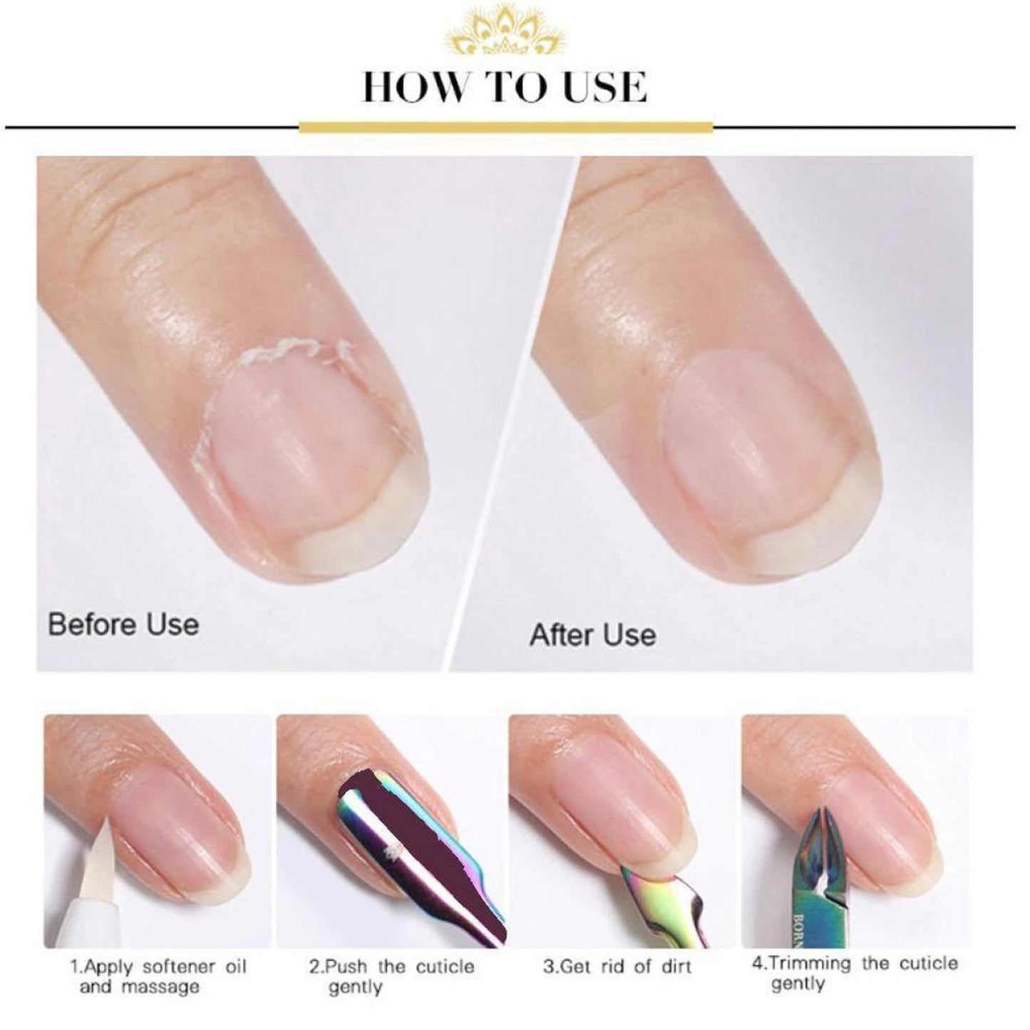 Rainbow Cuticle Clippers | Stainless Steel Nail Scissors - Elevate your manicure ritual with these dazzling rainbow stainless steel cuticle clippers. Super sharp for precise trimming of hangnails and dead skin with flair! Buy Now at Sacred Remedy