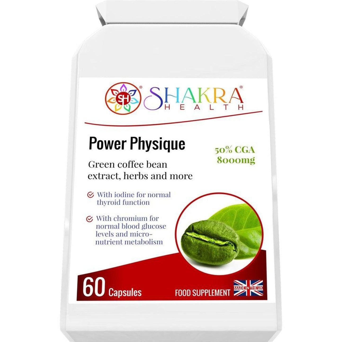 Power Physique | Unique Natural SIimming & Energy Formula - High-strength Green Coffee Bean (8000mg) for weight loss & energy. With Chlorogenic Acid, Chromium, and Cayenne to boost metabolism & control cravings. Buy Now at Sacred Remedy