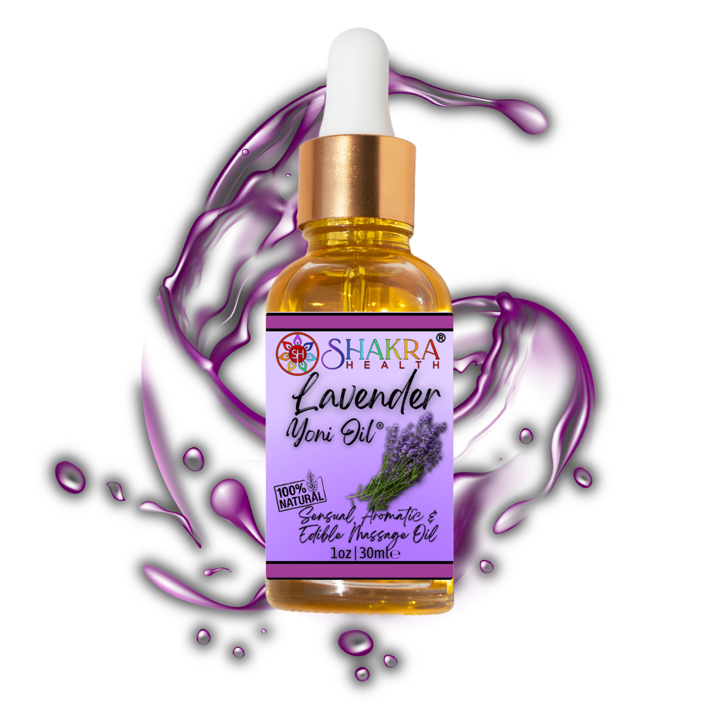 Buy Lavender Flavoured Yoni Oil. Natural, Vegan Body Care. - Unleash your confidence with our luxurious LGBTQ+ gender neutral, pH balanced & moisturising, edible Yoni Oil. Celebrate your body with our unique, inclusive, organic product. Discover the secret to ultimate comfort, massage, relaxation & pleasure in this versatile oil. Experience pure bliss. at Sacred Remedy Online