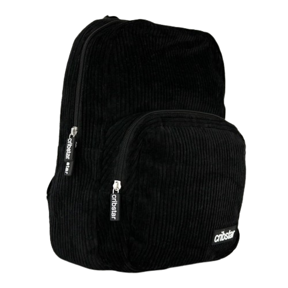 Buy Black Soft Corduroy Backpack. Compact, Unique & Stylish Design. - This cozy and sturdy backpack will add a touch of playfulness to any outfit, making it perfect for daily use or a weekend getaway. With its unique material and classic design, this backpack is sure to turn heads and keep your belongings safe and secure. This Black Corduroy Backpack is perfect for essentials. at Sacred Remedy Online