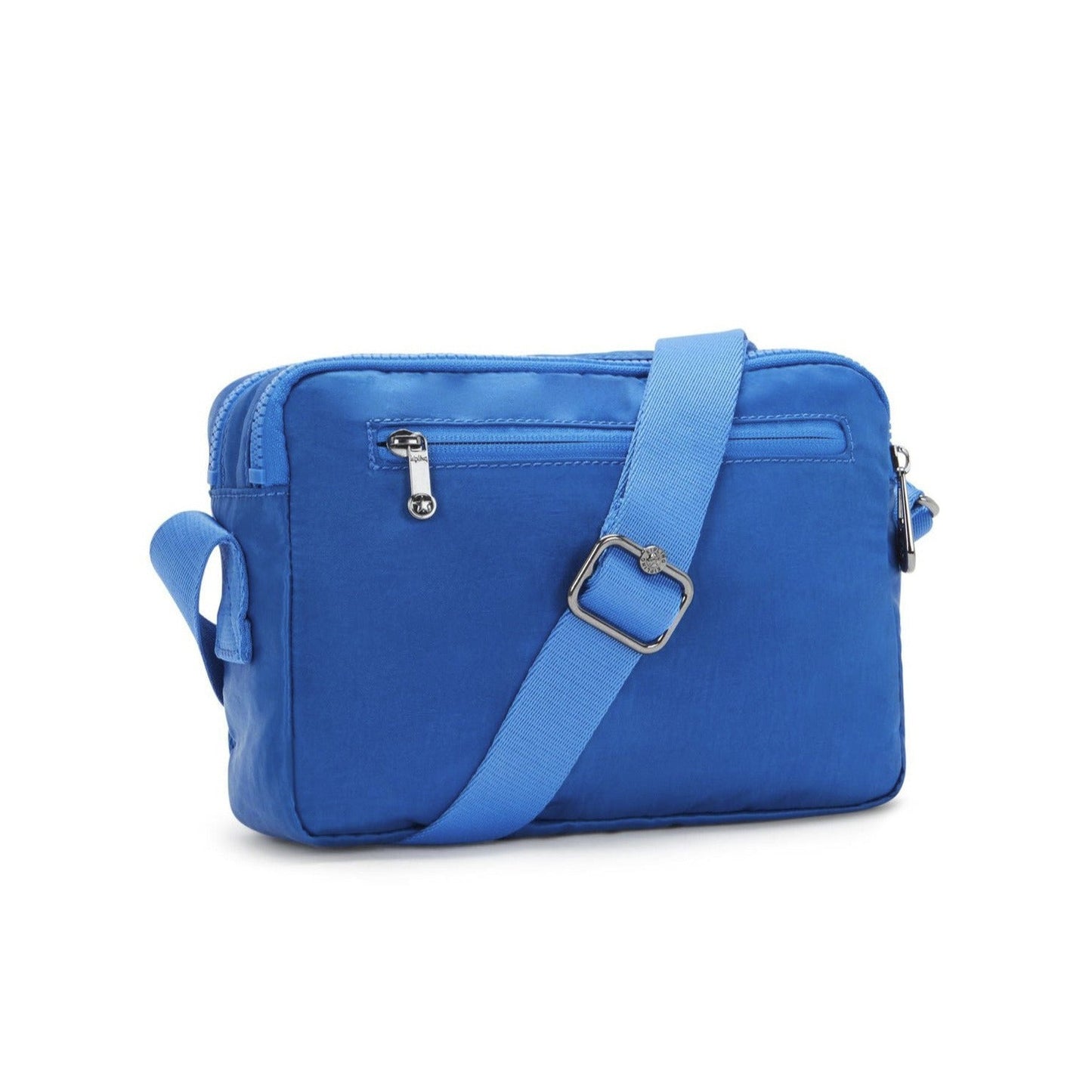 Buy Kipling Abanu M Crossbody Shoulder Bag | Satin Blue Handbag - Discover the perfect everyday companion with the Kipling Abanu M crossbody bag in stunning satin blue. This versatile shoulder bag offers ample space for essentials while maintaining a sleek, stylish look. Crafted with Kipling's signature lightweight and durable material, it's the ideal accessory for any occasion. at Sacred Remedy Online