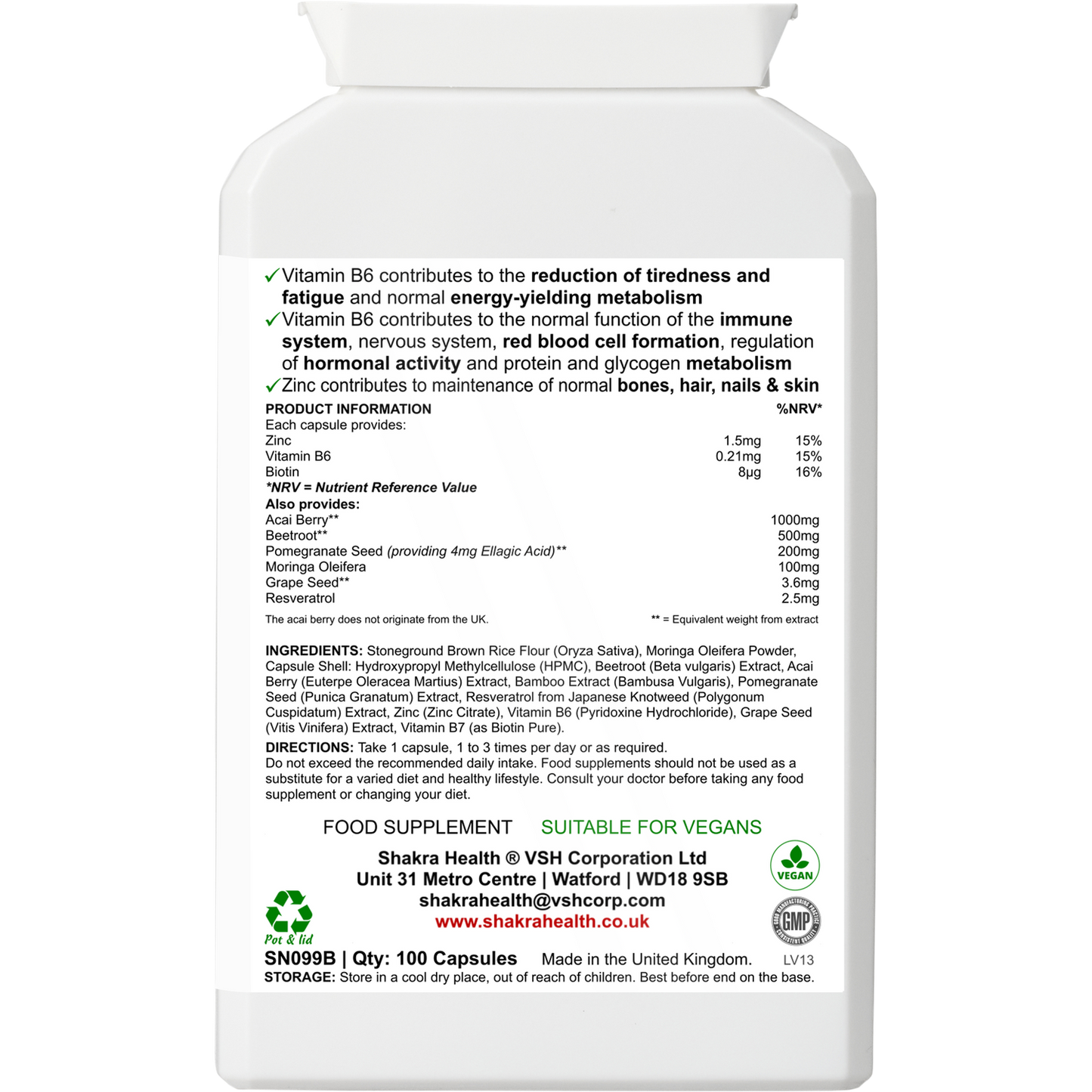 Buy Acai Power Immunity Complex Capsules | Third Eye Chakra Support - Experience holistic health with our Acai Power Immunity Complex. This unique formula combines the antioxidant power of acai berries with targeted support for your immune system and third eye chakra. Enhance your overall well-being with this natural supplement. at Sacred Remedy Online