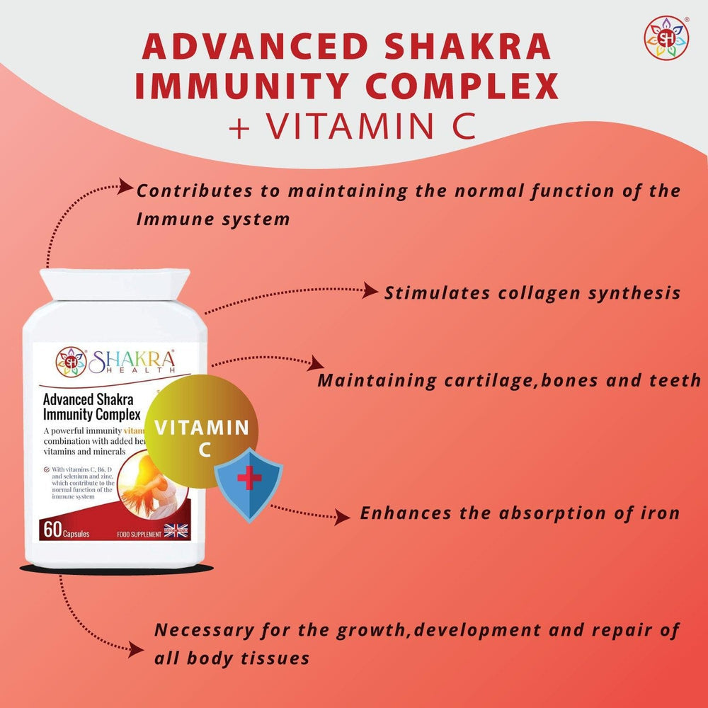 Buy Advanced Shakra Immunity Complex Tablets | All-in-One - Boost your immune system with Advanced Shakra's comprehensive formula. Packed with essential vitamins, minerals, and antioxidants, this all-in-one supplement supports overall health and well-being. Experience enhanced immunity, increased energy, and improved vitality. at Sacred Remedy Online