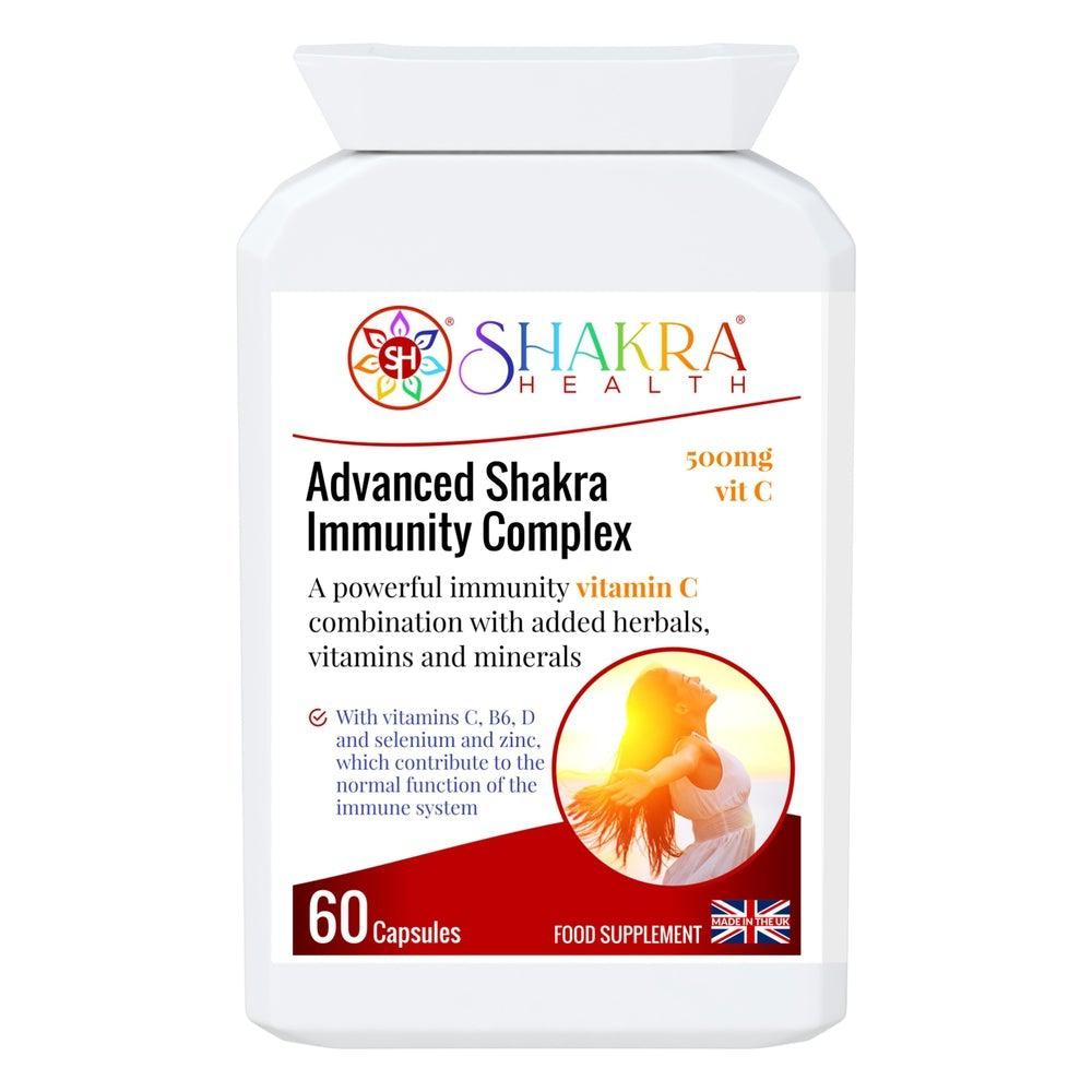 Buy Advanced Shakra Immunity Complex Tablets | All-in-One - Boost your immune system with Advanced Shakra's comprehensive formula. Packed with essential vitamins, minerals, and antioxidants, this all-in-one supplement supports overall health and well-being. Experience enhanced immunity, increased energy, and improved vitality. at Sacred Remedy Online