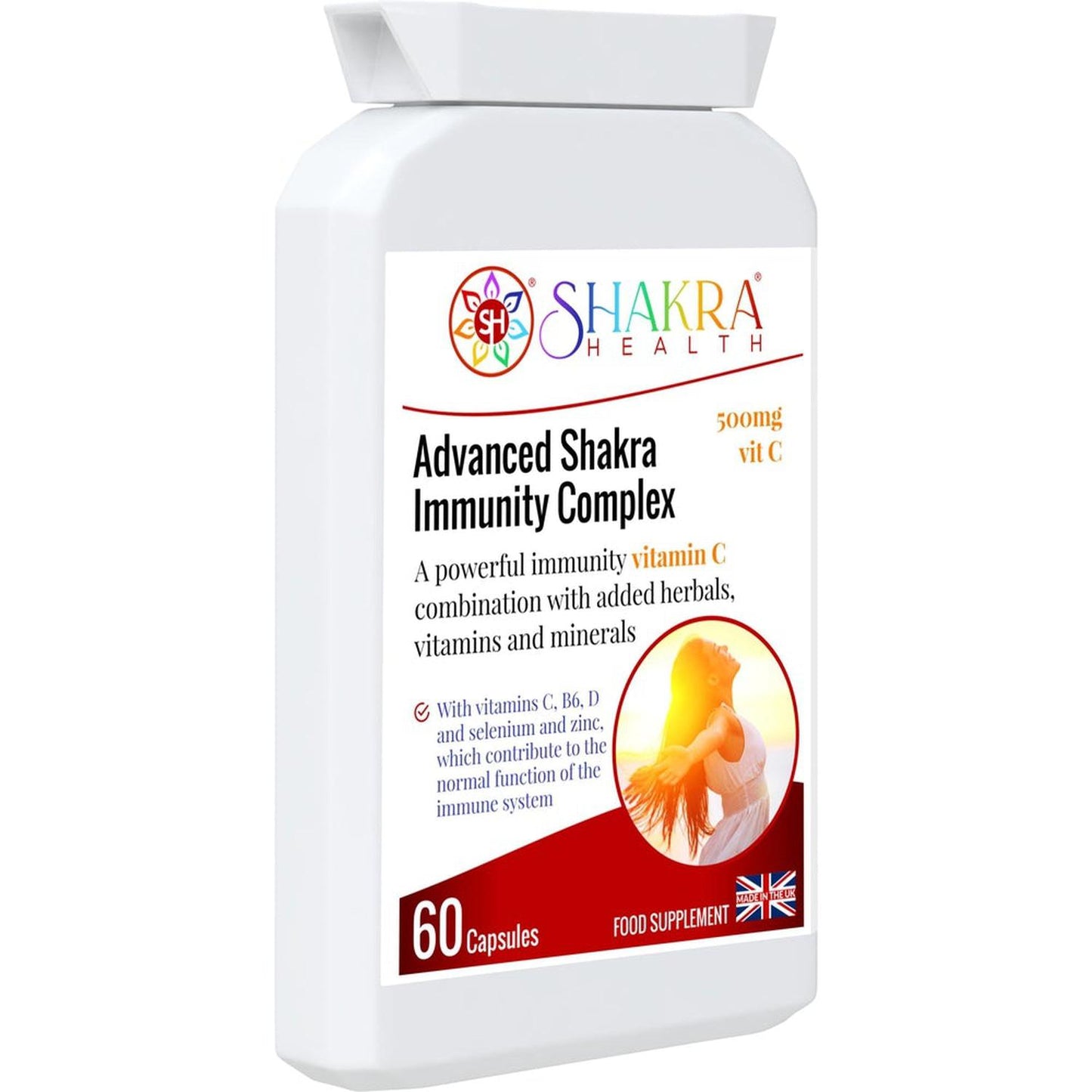 Advanced Shakra Immunity Complex Tablets | All-in-One - Boost your immune system with Advanced Shakra's comprehensive formula. Packed with essential vitamins, minerals, and antioxidants, this all-in-one supplement supports overall health and well-being. Experience enhanced immunity, increased energy, and improved vitality. Buy Now at Sacred Remedy