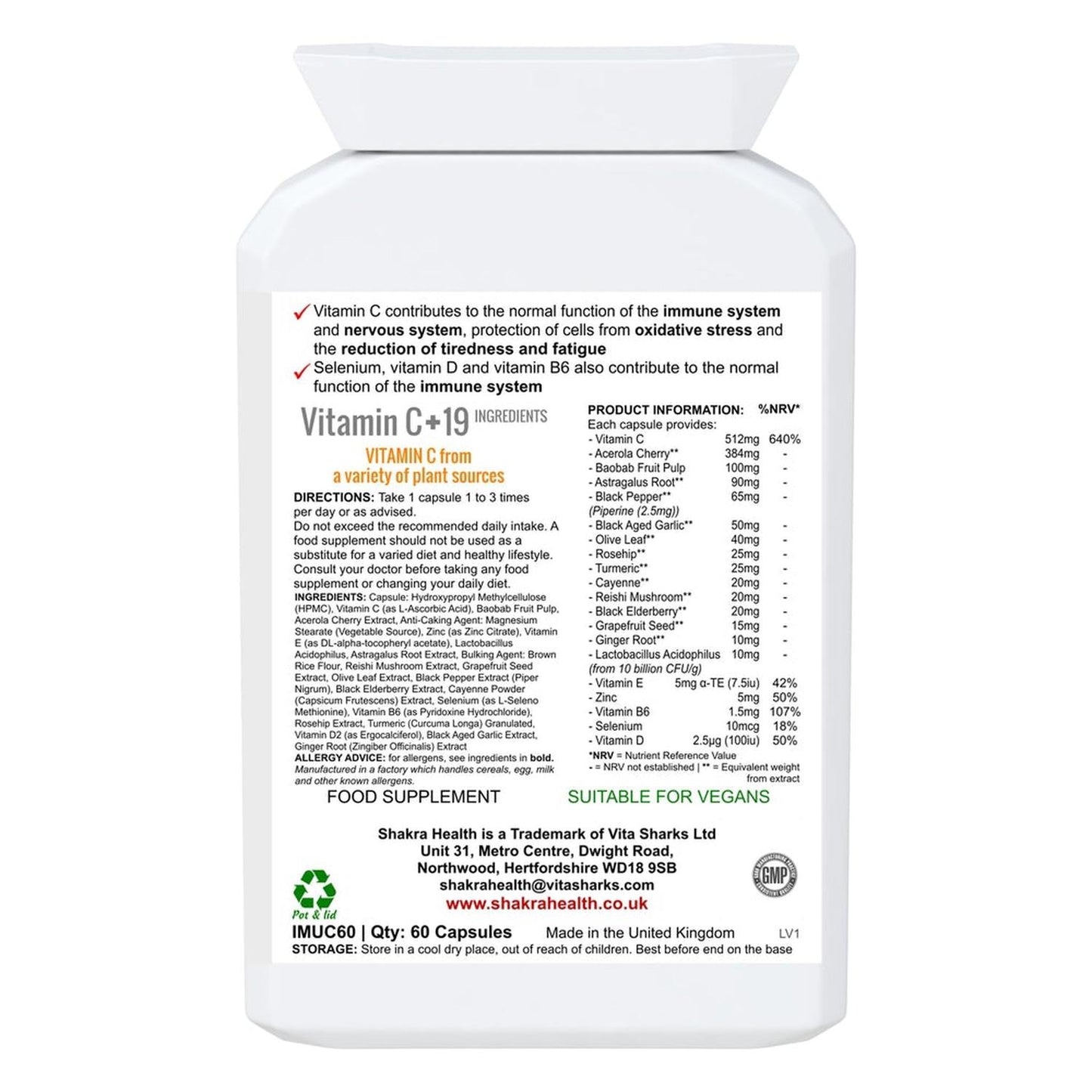 Advanced Shakra Immunity Complex Tablets | All-in-One - Boost your immune system with Advanced Shakra's comprehensive formula. Packed with essential vitamins, minerals, and antioxidants, this all-in-one supplement supports overall health and well-being. Experience enhanced immunity, increased energy, and improved vitality. Buy Now at Sacred Remedy