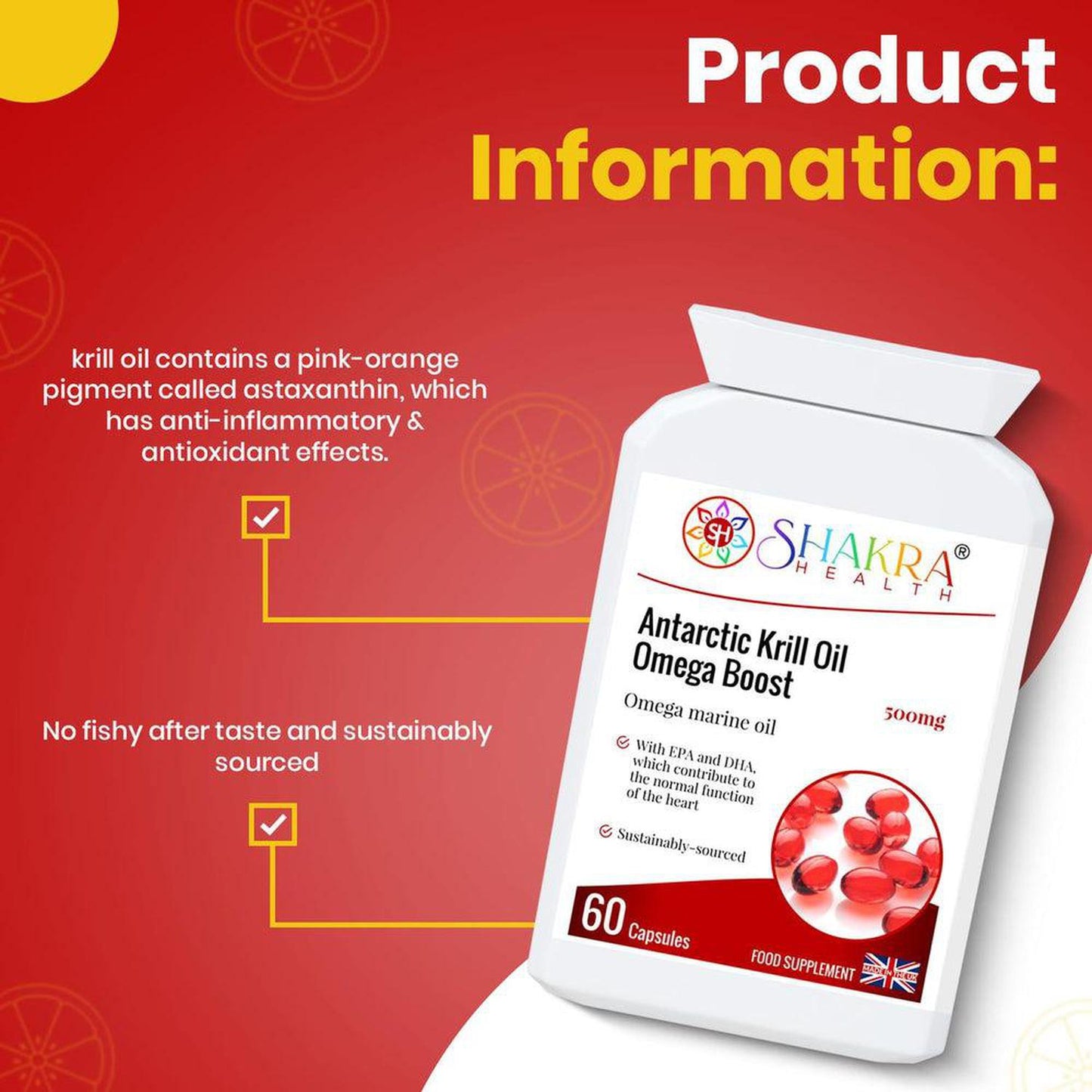 Antarctic Krill Oil Omega Boost Capsules - A Source of Omega 3 - Experience the ocean's bounty with Antarctic Krill Oil Omega Boost Capsules. Packed with essential omega-3 fatty acids, this supplement may support heart health, brain function, and joint comfort. Our pure krill oil formula offers potential absorption benefits compared to traditional fish oil. Buy Now at Sacred Remedy