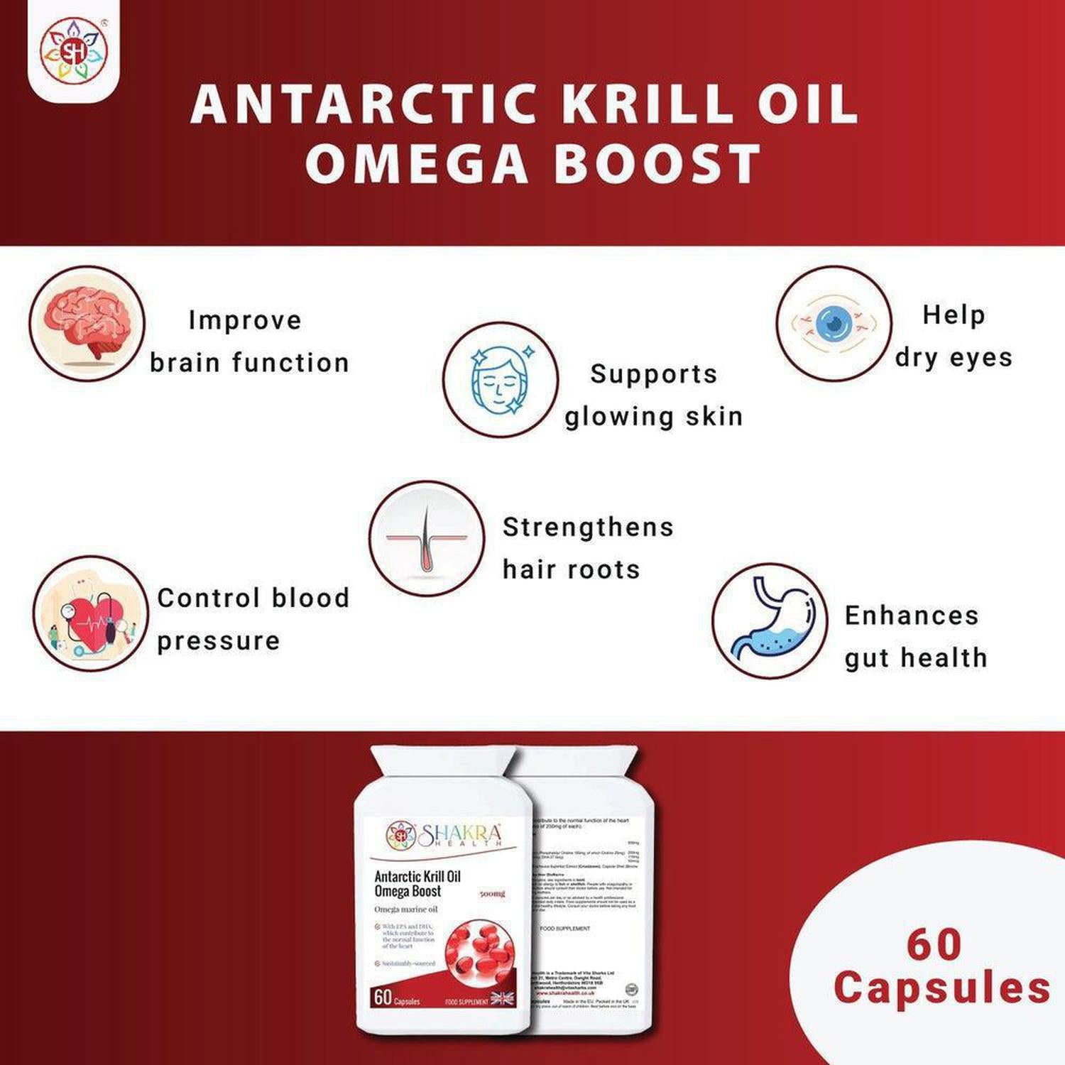 DHA Brain & Joint Health | Antarctic Krill Oil Omega-3 Supplement - Upgrade Omegas! Krill Oil delivers powerful high-absorption DHA (phospholipid-bound) for max brain, joint, and heart health. Sustainably sourced & Astaxanthin. Buy Now at Sacred Remedy