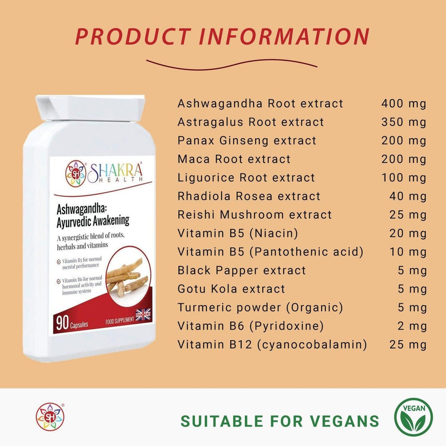 Buy Ashwagandha: Ayurvedic Awakening | Adaptogenic Adrenal Formula - Discover the power of Ashwagandha, a potent adaptogen revered in Ayurvedic medicine for centuries. Our premium Ashwagandha supplement supports stress management, promotes relaxation, and enhances overall well-being. Experience the transformative benefits of this ancient herb and unlock your inner balance. at Sacred Remedy Online