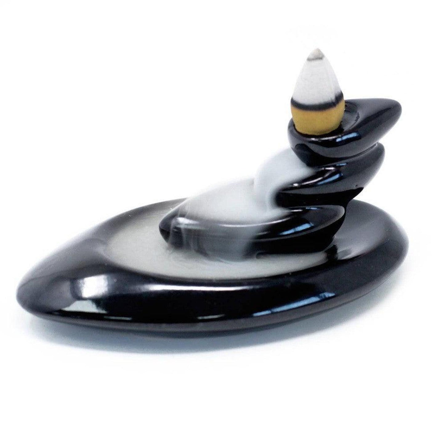 Backflow Incense Burner - Aromatic Waterfall Smoke | Home Decor - Create a serene atmosphere with our enchanting backflow incense burner. Experience the mesmerizing waterfall effect as fragrant smoke cascades downwards. Perfect for relaxation, meditation, and home decor. Buy Now at Sacred Remedy