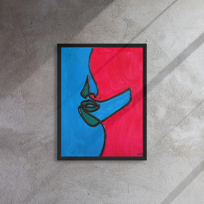 Original 'Beauty Spot' Contemporary Abstract Art Painting - Unique 10x8" hand-painted abstract canvas 'Beauty Spot' by a London artist. Single original piece, modern feminine beauty wall art. Includes COA. Buy Now at Sacred Remedy