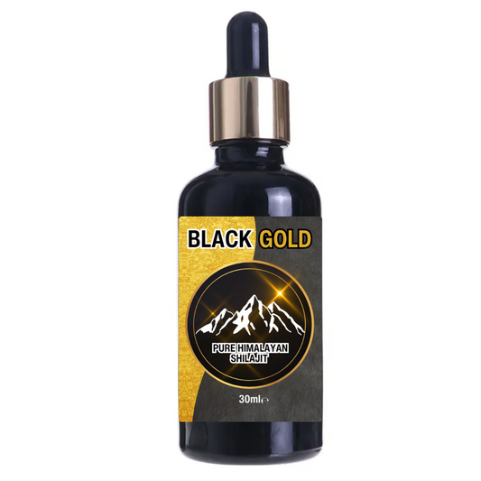 Buy Black Gold Himalayan Shilajit Liquid Drops - Pure Energy Boost [30ml] - Experience Black Gold Himalayan Shilajit Liquid Drops. Our premium formula delivers essential nutrients for increased energy, vitality, and overall well-being. Pure, potent, and easy to use. Premium fulvic acid & trace mineral food supplement. 100% Pure Extract; No fillers, No Binders, No Flow Agents. at Sacred Remedy Online