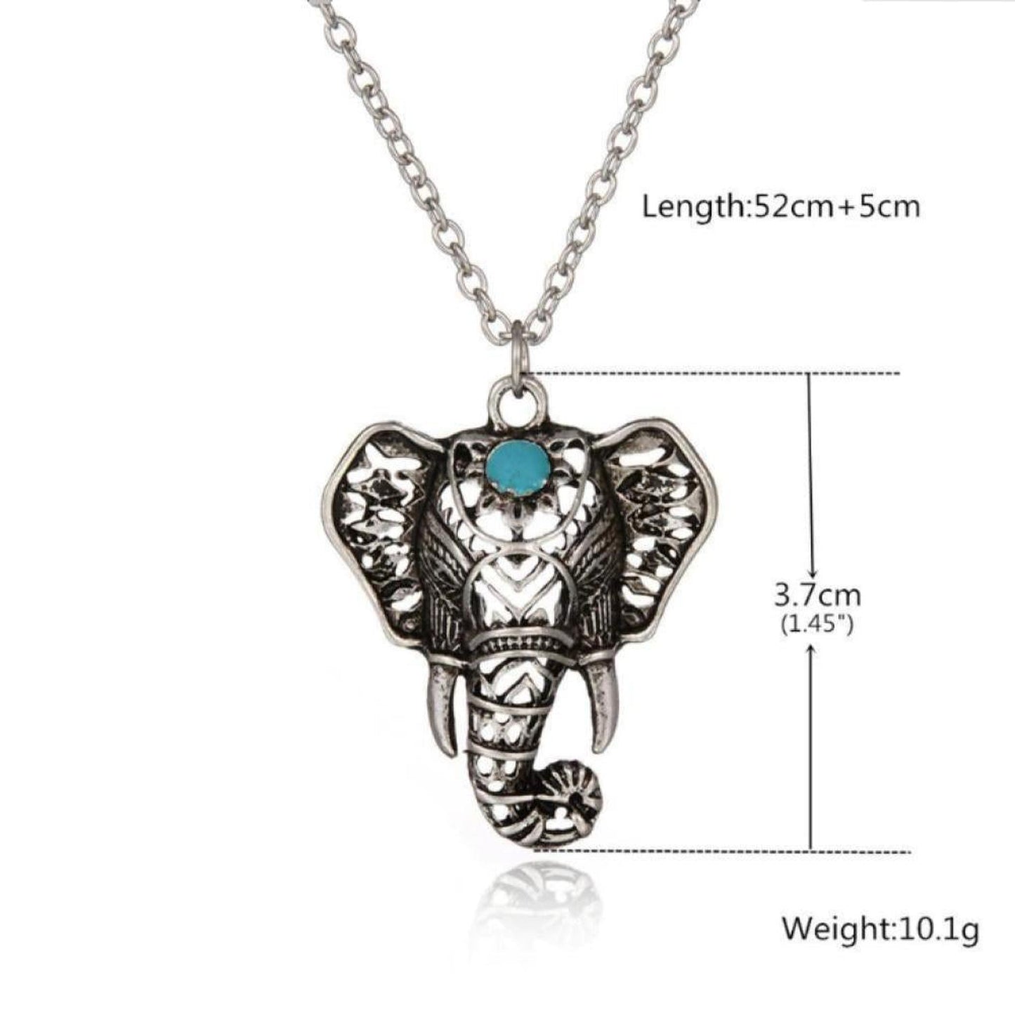 Blue Stone Elephant Necklace Rustic Silver | Jewelery Gifts - Blue Stone Elephant Necklace. Spiritually inspired & infused with Reiki energy for good karma & fortune. For mind, body & spirit with bohemian and hippie influences Buy Now at Sacred Remedy