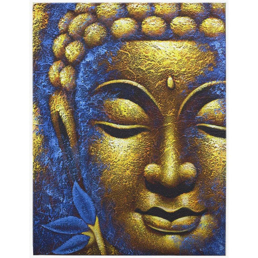 Buddha Painting Gold Face & Lotus Flower. Original Artwork - This stunning interpretation boasts an exquisite attention to detail. An ideal gift for family and friends, these pieces will help to create a serene and Buy Now at Sacred Remedy