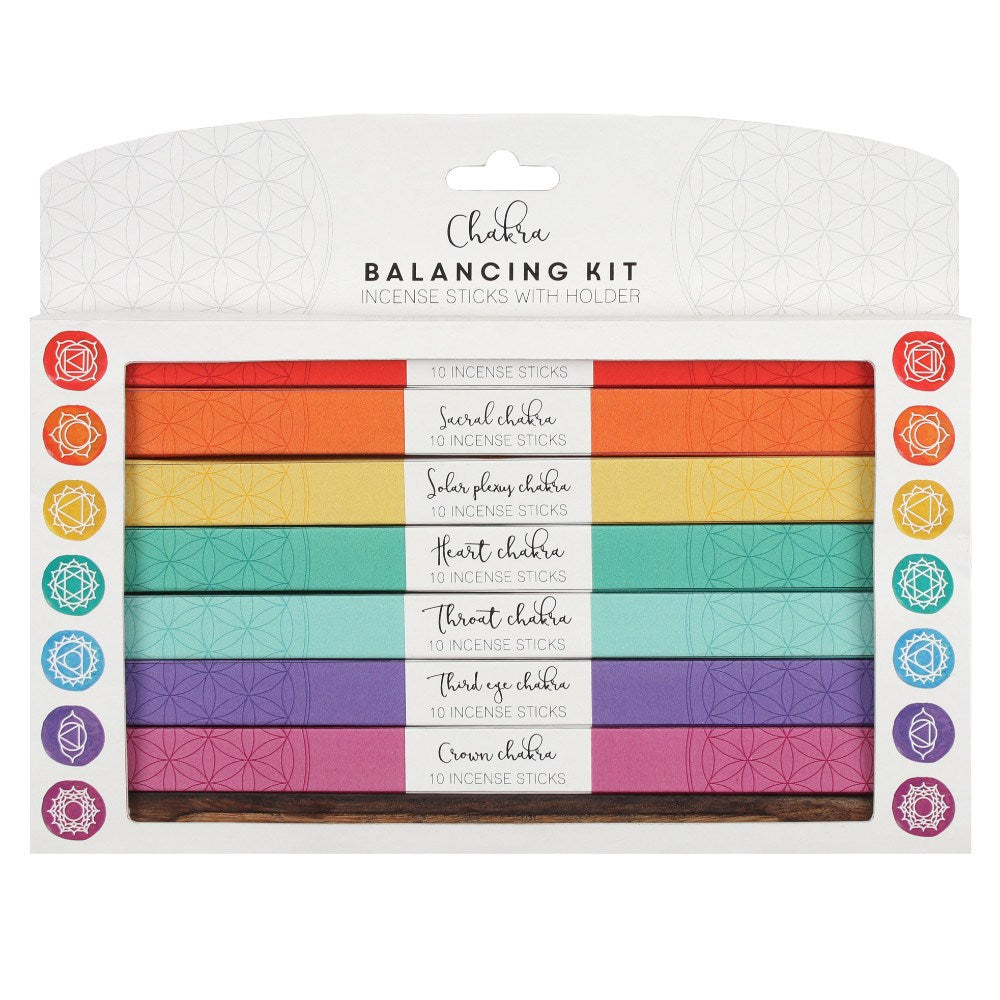 7 Chakra Incense Sticks Gift Set - 70 Sticks with Holder - Harmonise your energy with our 7 Chakra Incense Sticks Gift Set. 70 natural scented sticks with wooden holder for yoga and meditation. Buy now! Buy Now at Sacred Remedy