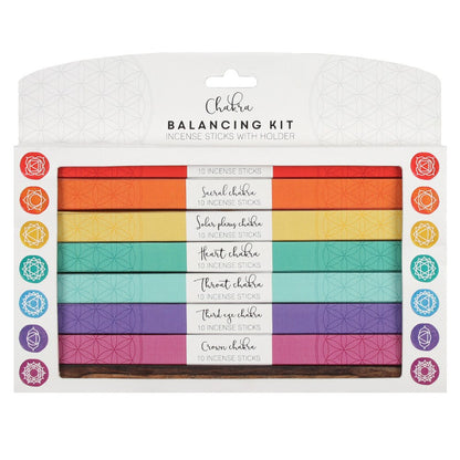 7 Chakra Incense Sticks Gift Set - 70 Sticks with Holder - Harmonise your energy with our 7 Chakra Incense Sticks Gift Set. 70 natural scented sticks with wooden holder for yoga and meditation. Buy now! Buy Now at Sacred Remedy