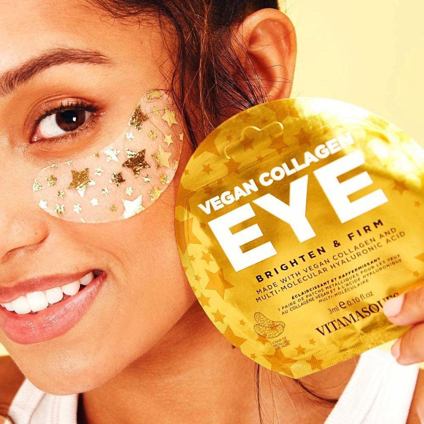 Vegan Collagen Eye Pads Brighten & Firm with Hyaluronic Acid - A vegan-friendly pair of eye pads for brightening and firming effects with skin-gel technology for a contour-hugging fit. Formulated with Vegan Collagen, Multi Buy Now at Sacred Remedy