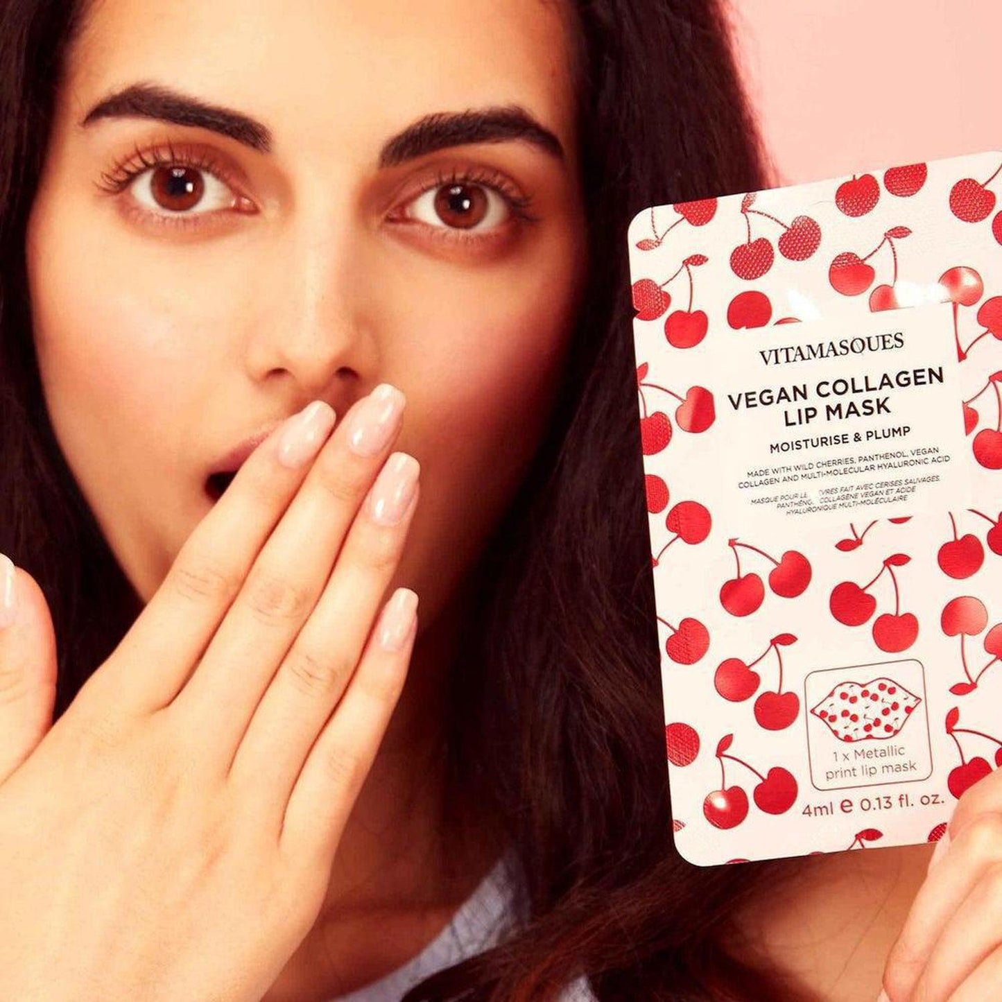 Cherry Vegan Collagen Lip Mask | Moisturising & Plumping - A moisturising & plumping lip mask made with botanical extracts & pro-skin acids to get the luscious, plump lip effect. Formulated with Wild Cherries, Buy Now at Sacred Remedy