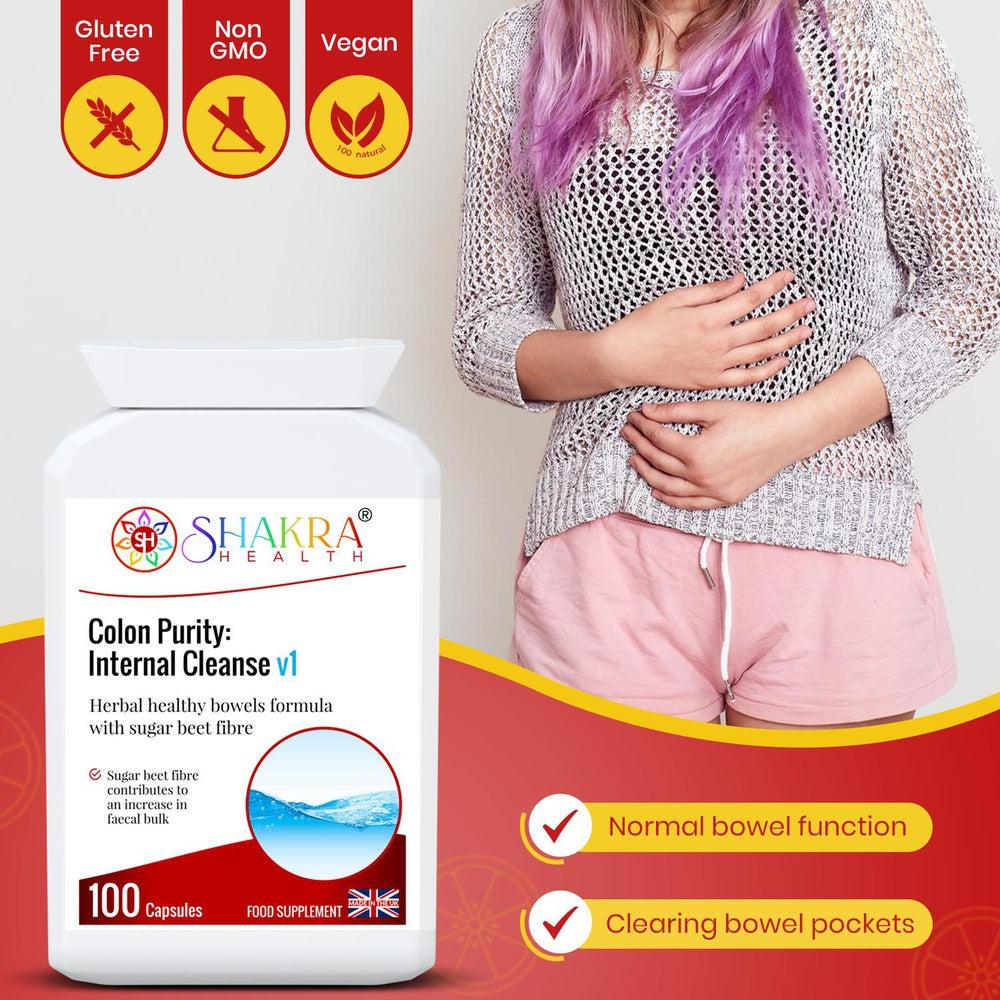 Buy Colon Purity: Internal Cleanse v1 | Powerful Colon Cleanser - Regular colon cleansing is such an important part of a healthier you. The sugar beet fibre in this formula, in particular, contributes to an increase in at Sacred Remedy Online