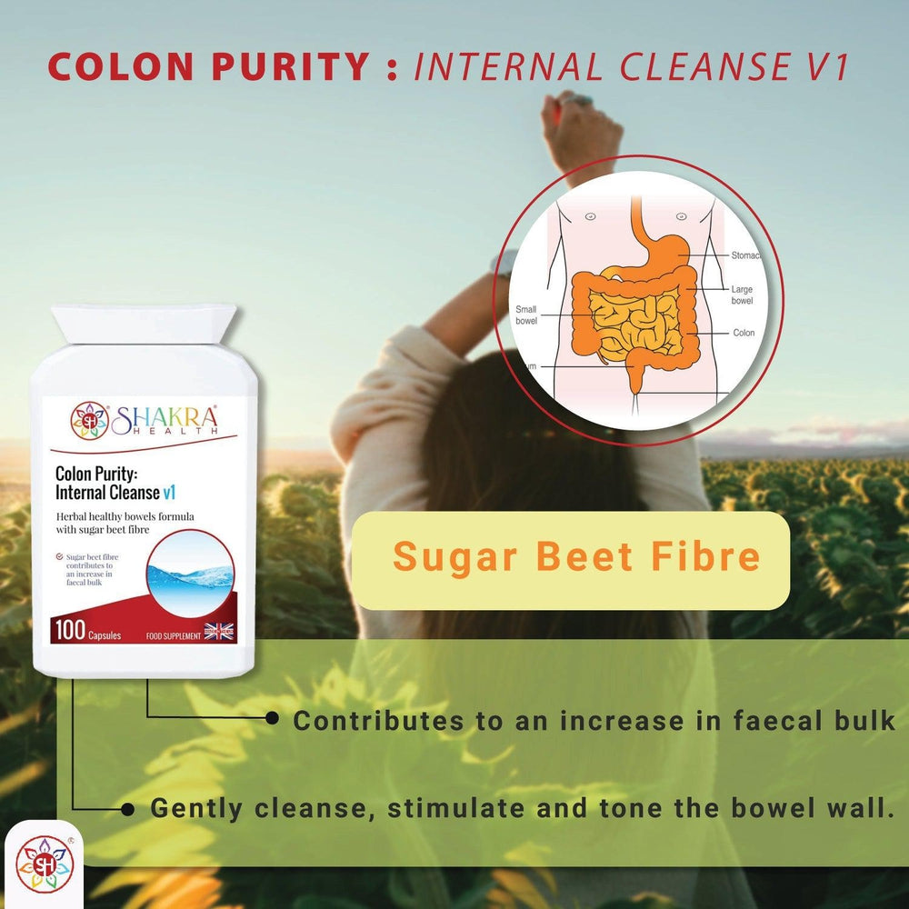 Buy Colon Purity: Internal Cleanse v1 | Powerful Colon Cleanser - Regular colon cleansing is such an important part of a healthier you. The sugar beet fibre in this formula, in particular, contributes to an increase in at Sacred Remedy Online