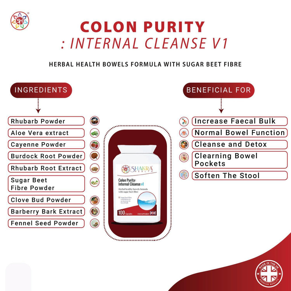 Buy Colon Purity: Internal Cleanse v1 | Powerful Colon Cleanser - Regular colon cleansing is such an important part of a healthier you. The sugar beet fibre in this formula, in particular, contributes to an increase in at Sacred Remedy Online