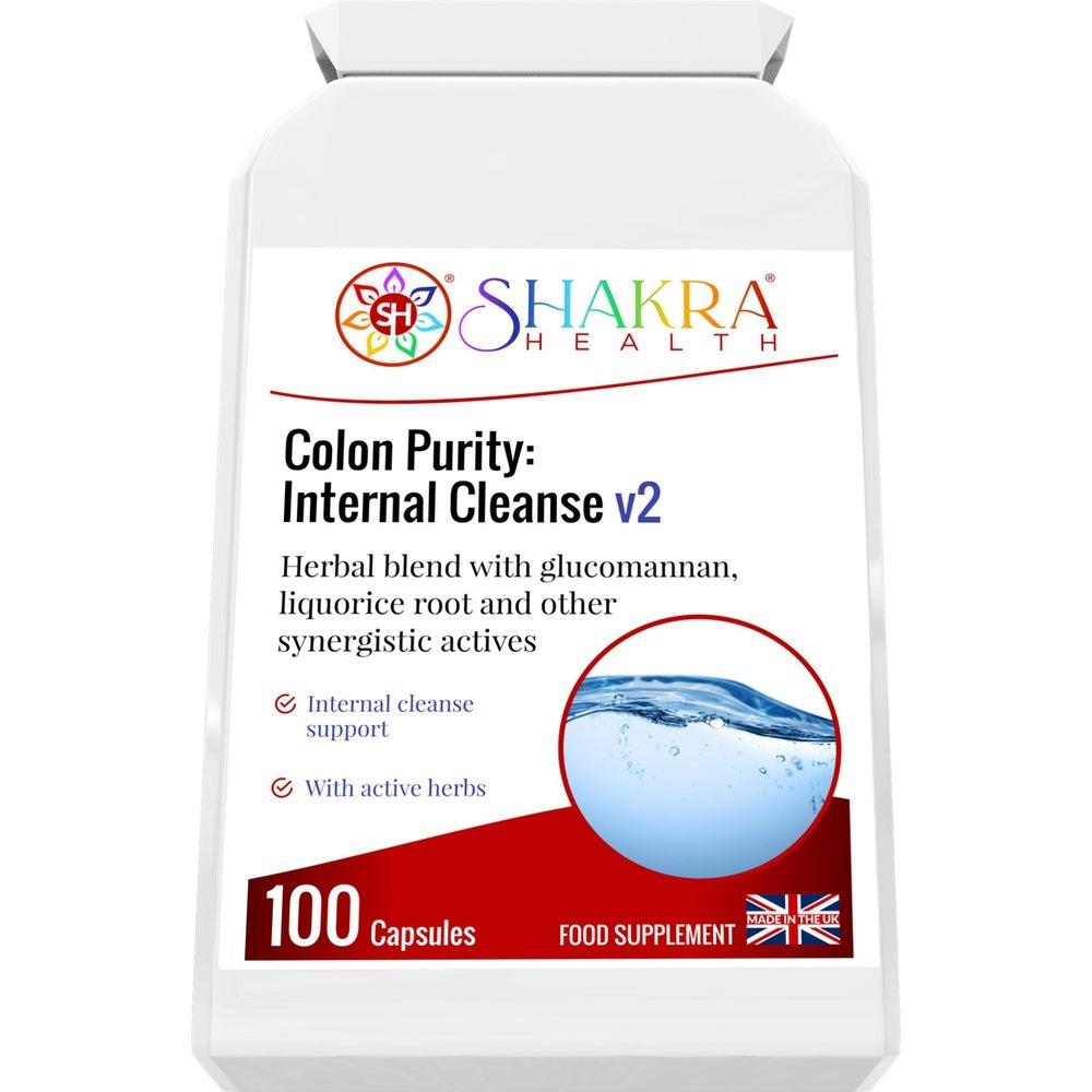 Buy Colon Purity: Internal Cleanse v2 | Gentle Cleanser to Support - Contains a range of active herbal ingredients which help to cleanse the intestinal tract, soften the stool, stimulate the liver and improve peristalsis. at Sacred Remedy Online