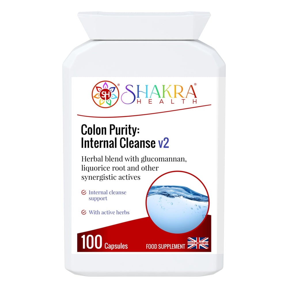 Buy Colon Purity: Internal Cleanse v2 | Gentle Cleanser to Support - Contains a range of active herbal ingredients which help to cleanse the intestinal tract, soften the stool, stimulate the liver and improve peristalsis. at Sacred Remedy Online