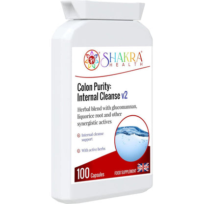 Colon Purity: Internal Cleanse v2 | Gentle Cleanser to Support - Achieve a deeper cleanse with Colon Purity V2's active herbal blend. Naturally stimulate the liver, soften stool, and support unassisted bowel movements. Buy Now at Sacred Remedy