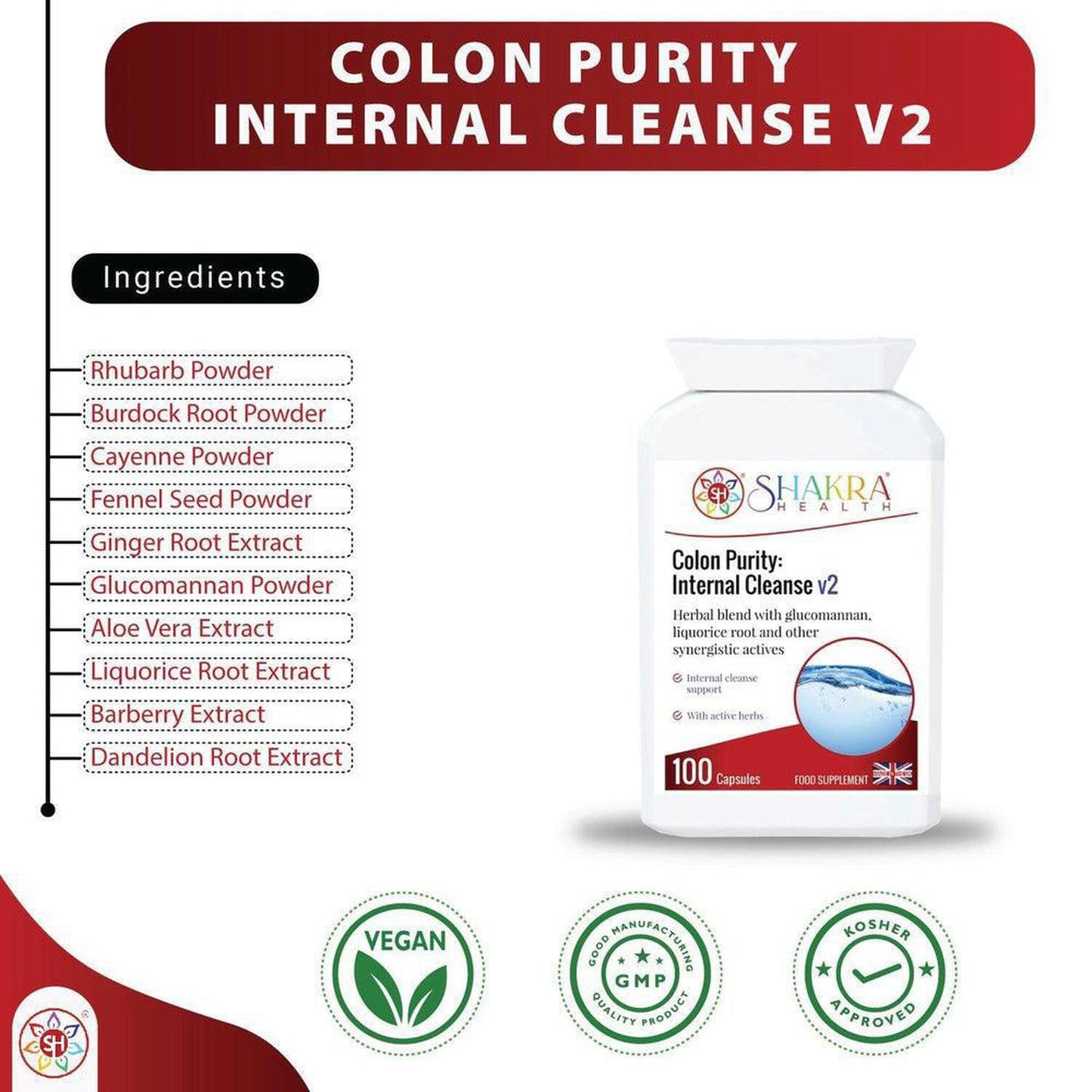 Colon Purity: Internal Cleanse v2 | Gentle Cleanser to Support - Contains a range of active herbal ingredients which help to cleanse the intestinal tract, soften the stool, stimulate the liver and improve peristalsis. Buy Now at Sacred Remedy