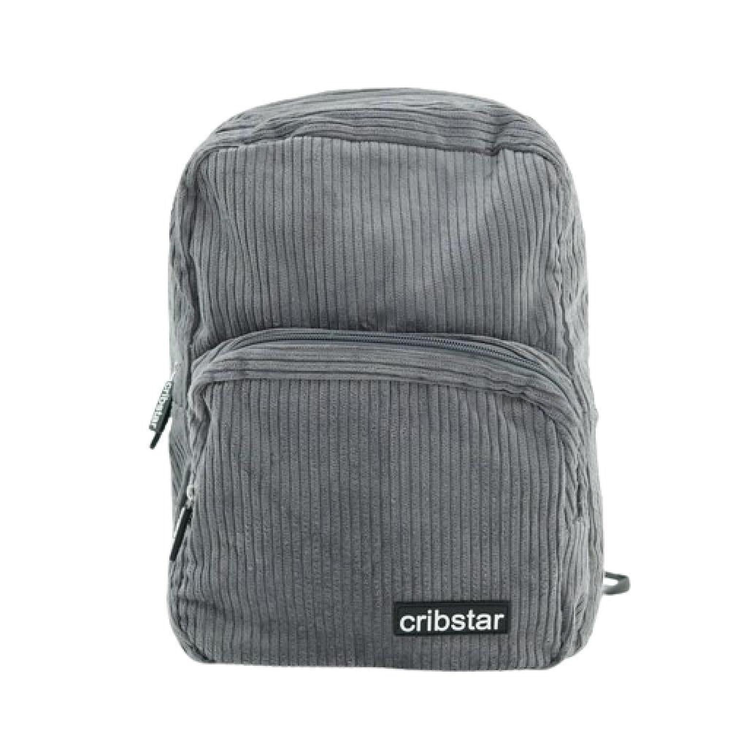 Grey Corduroy Backpack | Compact, Stylish & Lightweight Bag - Channel effortless cool with this grey corduroy backpack. Perfect for carrying essentials. Lightweight, compact, and stylish for daily adventures. Buy Now at Sacred Remedy