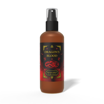 Dragons Blood Smudge Spray | Aura Cleansing & Protection Mist - Organic Dragons Blood Smudge Spray to clear negative energy & protect your aura. Earthy, grounding scent. Vegan, cruelty-free, and smoke-free. Buy Now at Sacred Remedy