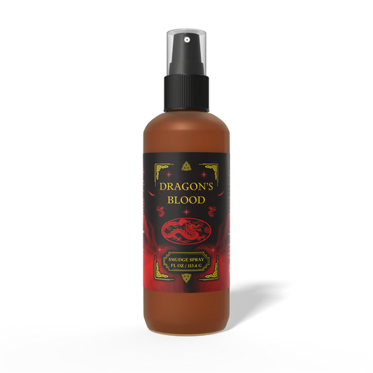 Dragons Blood Smudge Spray | Aura Cleansing & Protection Mist - Organic Dragons Blood Smudge Spray to clear negative energy & protect your aura. Earthy, grounding scent. Vegan, cruelty-free, and smoke-free. Buy Now at Sacred Remedy