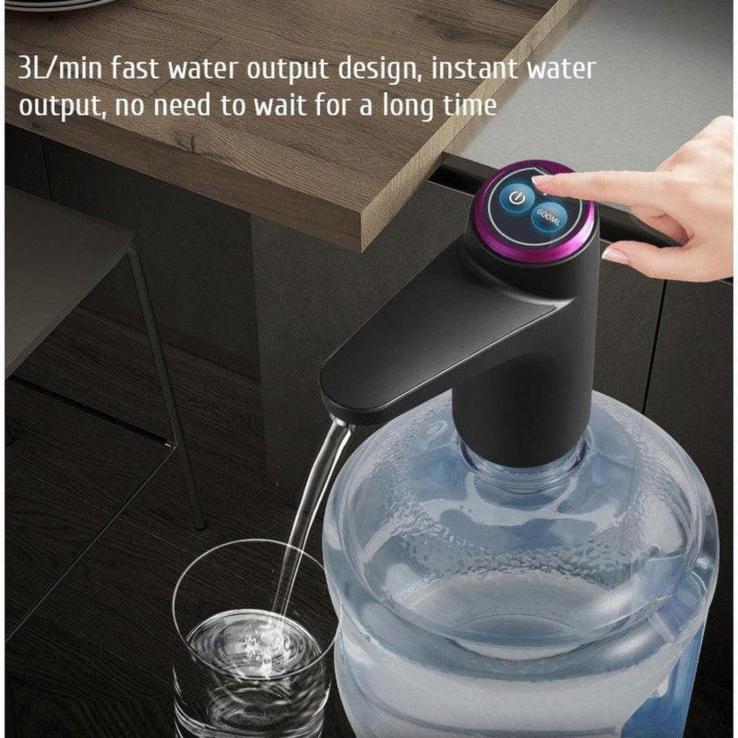 Electric Water Dispenser Tap for Use with Barrelled Bottled Water - For use with water barrels, this convenient tap dispenser is great for use on the go or at home! Safe Materials: This BPA-free drinking water dispenser is made of food-grade silicone hose,304 stainless steel, and high-density ABS plastic, which are non-toxic, no smell. Buy Now at Sacred Remedy