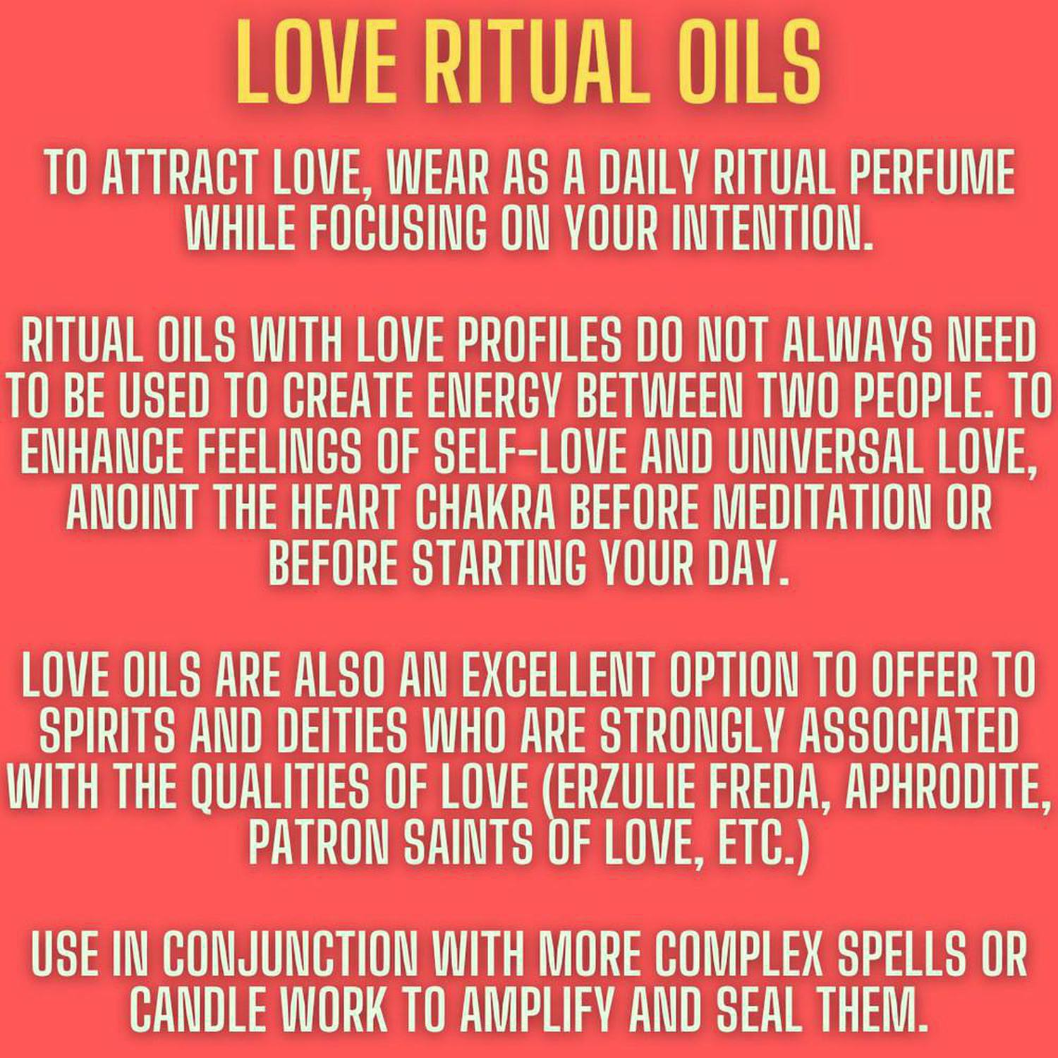 Enchanting Love Ritual Oil | Attraction, Roses, & Self-Love - Reiki-charged Love Ritual Oil with roses to attract new romance & self-love. Powerful lavender-scented blend for manifesting love, vitality & passion. Buy Now at Sacred Remedy