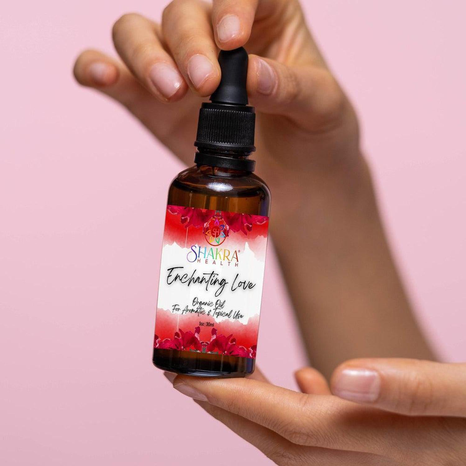 Enchanting Love Ritual Oil | Attraction, Roses, & Self-Love - Reiki-charged Love Ritual Oil with roses to attract new romance & self-love. Powerful lavender-scented blend for manifesting love, vitality & passion. Buy Now at Sacred Remedy