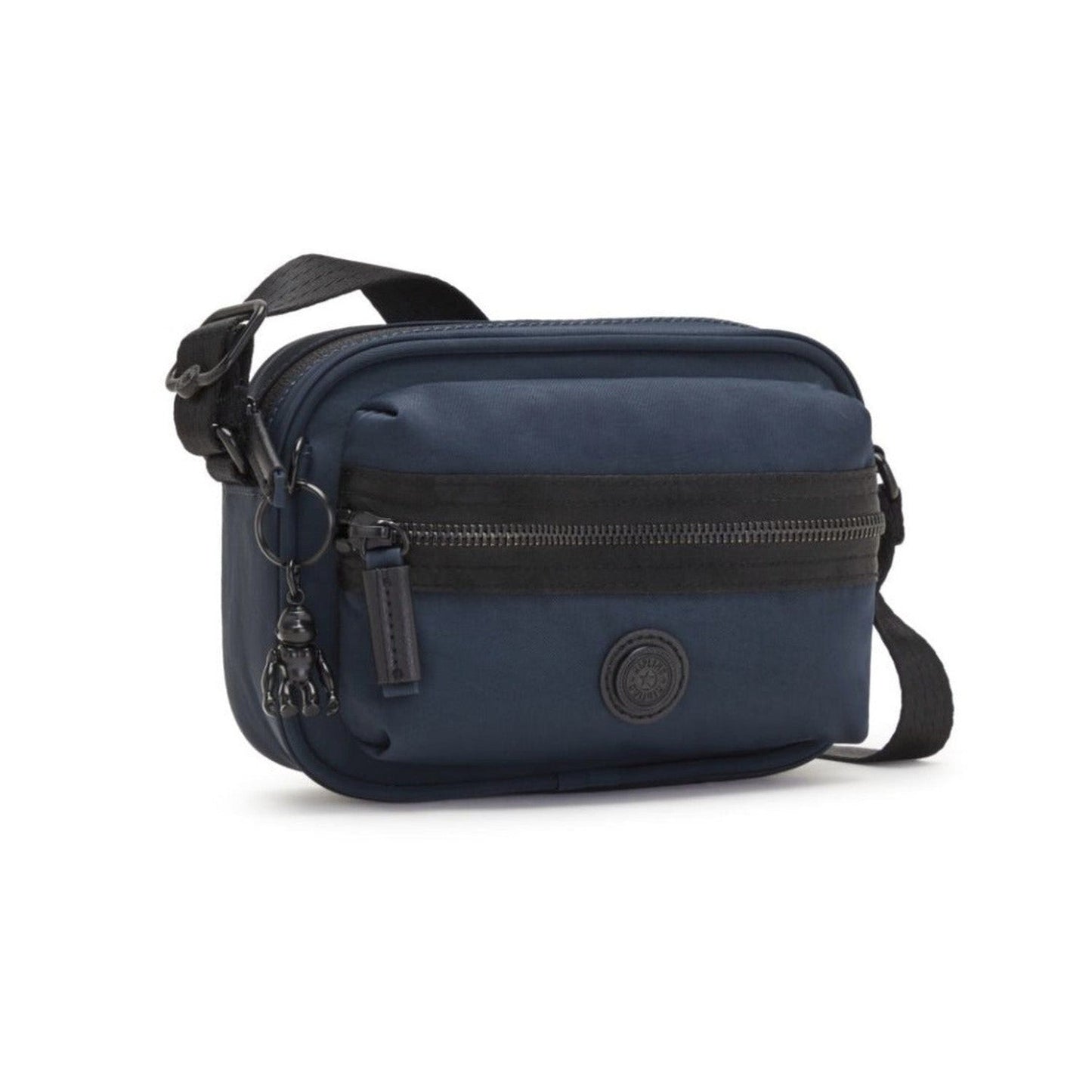 Kipling Enise Small Crossbody Bag | Strong Blue Mix Handbag - Kipling Enise Crossbody Bag: Chic, Compact Style in Strong Blue Mix The Kipling Enise Crossbody Bag in Strong Blue Mix is the perfect blend of fashion and function. This sleek, boxy bag is crafted from Kipling's signature recycled nylon, making it sustainable and durable. Buy Now at Sacred Remedy