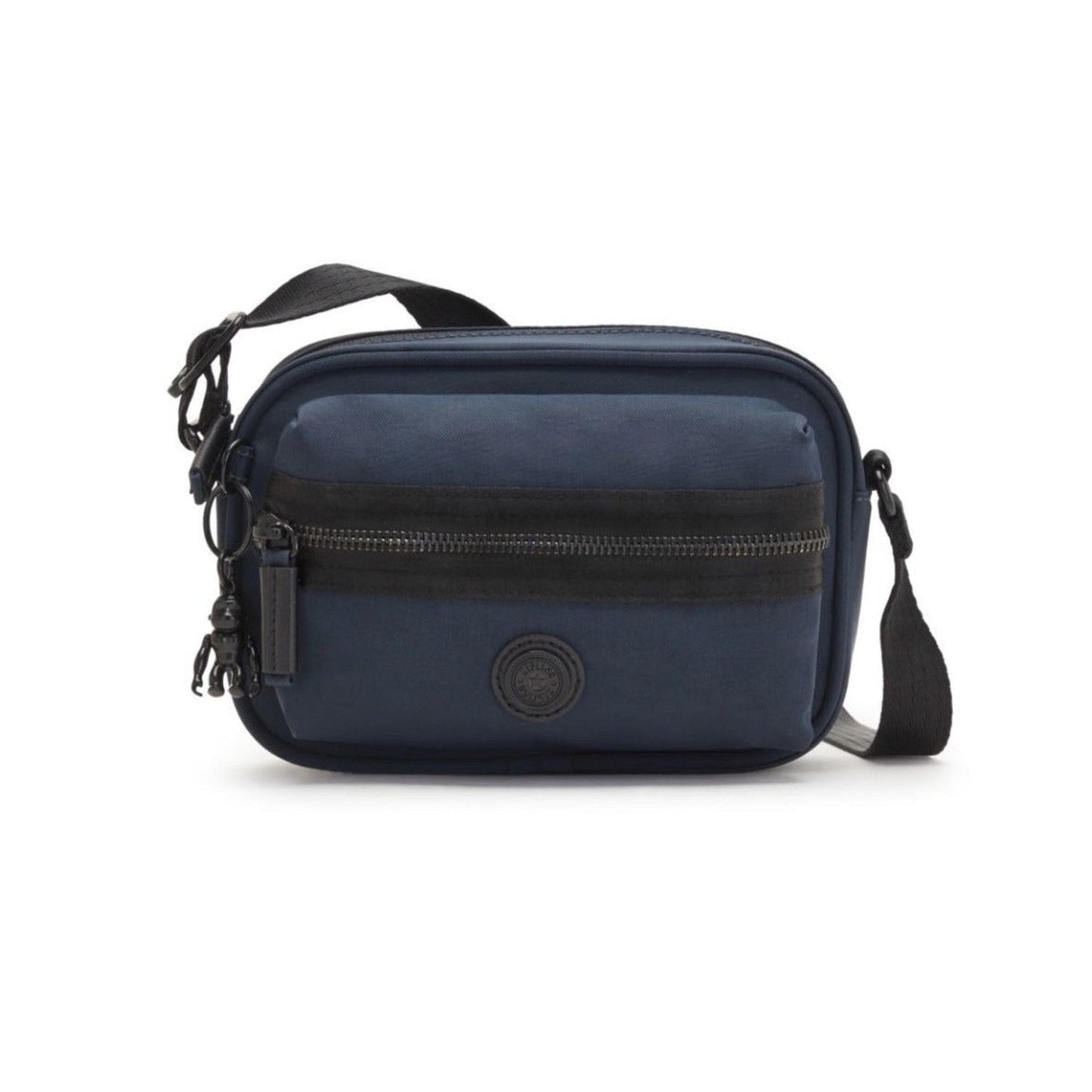 Kipling Enise Small Crossbody Bag | Strong Blue Mix Handbag - Kipling Enise Crossbody Bag: Chic, Compact Style in Strong Blue Mix The Kipling Enise Crossbody Bag in Strong Blue Mix is the perfect blend of fashion and function. This sleek, boxy bag is crafted from Kipling's signature recycled nylon, making it sustainable and durable. Buy Now at Sacred Remedy