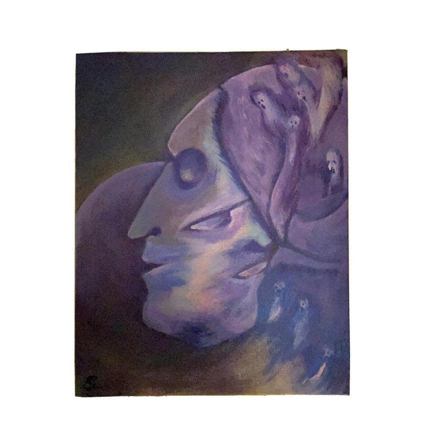 “Ethereal Death” Original Artwork Painting with COA - Immerse yourself in the captivating world of contemporary art with "Ethereal Death," an original signed painting that ignites the imagination. This one-of-a-kind artwork is a must-have for collectors. Buy Now at Sacred Remedy