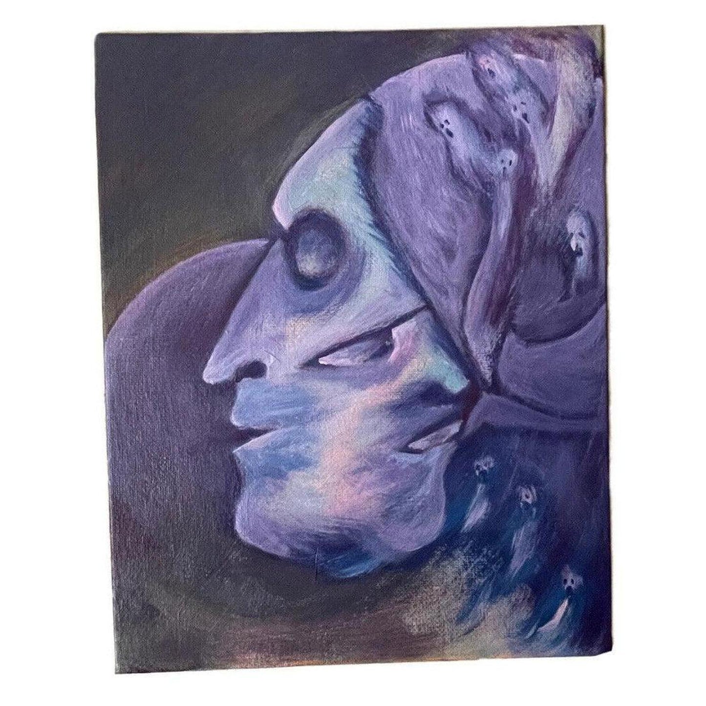 “Ethereal Death” Original Artwork Painting with COA - Immerse yourself in the captivating world of contemporary art with "Ethereal Death," an original signed painting that ignites the imagination. This one-of-a-kind artwork is a must-have for collectors. Buy Now at Sacred Remedy