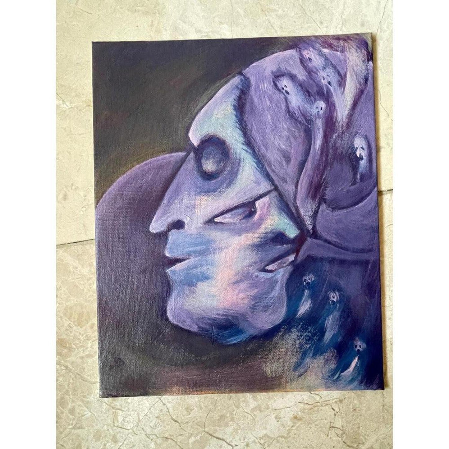 “Ethereal Death” Original Artwork Painting with COA - Immerse yourself in the captivating world of contemporary art with "Ethereal Death," an original signed painting that ignites the imagination. This one-of-a-kind artwork is a must-have for collectors. Buy Now at Sacred Remedy