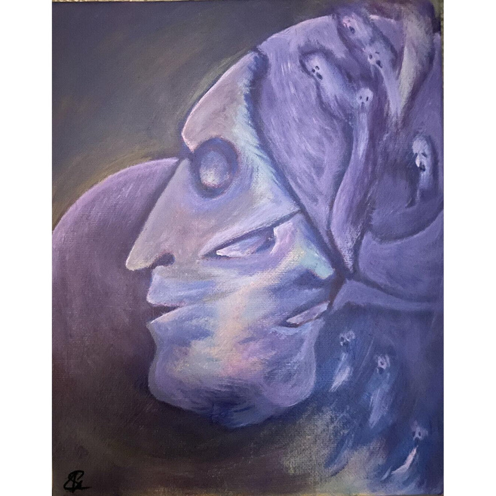 Buy “Ethereal Death” Original Artwork Painting with COA - Immerse yourself in the captivating world of contemporary art with "Ethereal Death," an original signed painting that ignites the imagination. This one-of-a-kind artwork is a must-have for collectors. at Sacred Remedy Online