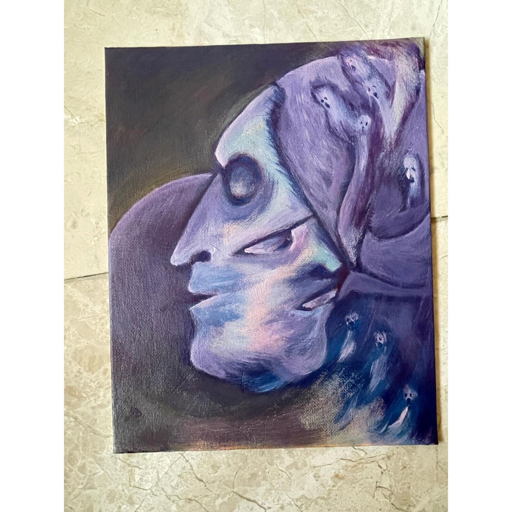 Buy “Ethereal Death” Original Artwork Painting with COA - Immerse yourself in the captivating world of contemporary art with "Ethereal Death," an original signed painting that ignites the imagination. This one-of-a-kind artwork is a must-have for collectors. at Sacred Remedy Online