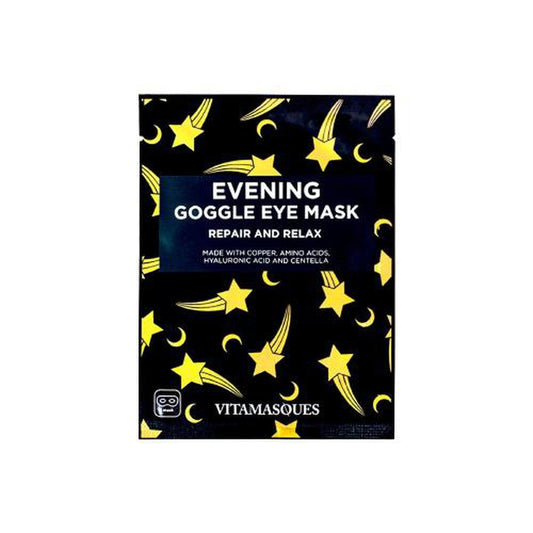 Buy Evening Goggle Eye Mask Repair & Relax with Copper, Hyaluronic Acid - Formulated with Copper, Amin Acids, Hyaluronic Acid and Centella to hydrate and smooth fine lines. Perfect for the delicate eye area helping to reduce fine lines, puffiness and tired looking under eyes for an overall improved glow. Use as a nightly treatment to see lasting effects. at Sacred Remedy Online