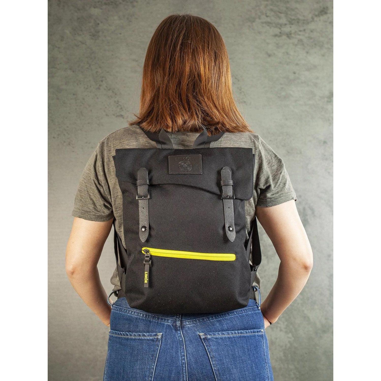 Everyday Backpack 9.5L Black - Recycled, Slim & 14" Laptop Bag - Sleek 9.5L Black Everyday Backpack. Made from recycled PET bottles, slim, water-resistant, with 14" laptop pocket. EasyJet carry-on approved. Buy Now at Sacred Remedy