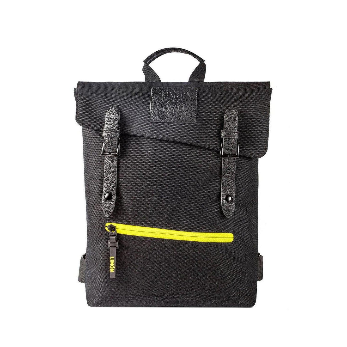 Black Everyday Backpack 9.5L | Ideal for the City Commute - This Vegan-friendly backpack is perfect for everyday use. Made from 69% recycled PET bottles, it has a spacious 9.5L capacity that can hold all your essentials for work or school. With dimensions of 35cm x 8cm x 33cm, it maintains a compact silhouette without compromising on storage. Buy Now at Sacred Remedy