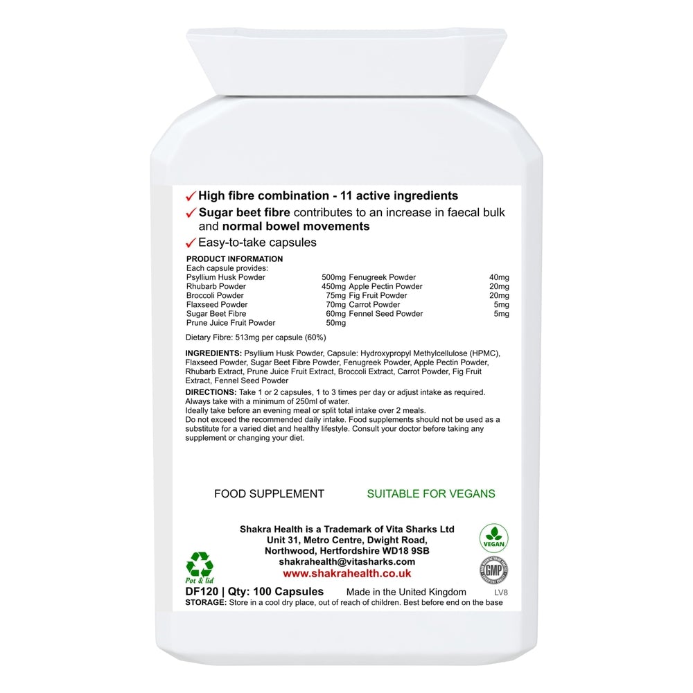 Buy Fibre Flush | Multi-Fibre Nutritional Formula. Soluble & Insoluble Fibre for Faecal Bulk & Regularity - Gentle & natural constipation relief as well as other intestinal problems. A good source of soluble dietary fibre. Fibre is not absorbed by the body but passes through, adding bulk and water to stools and making them easier to pass. at Sacred Remedy Online