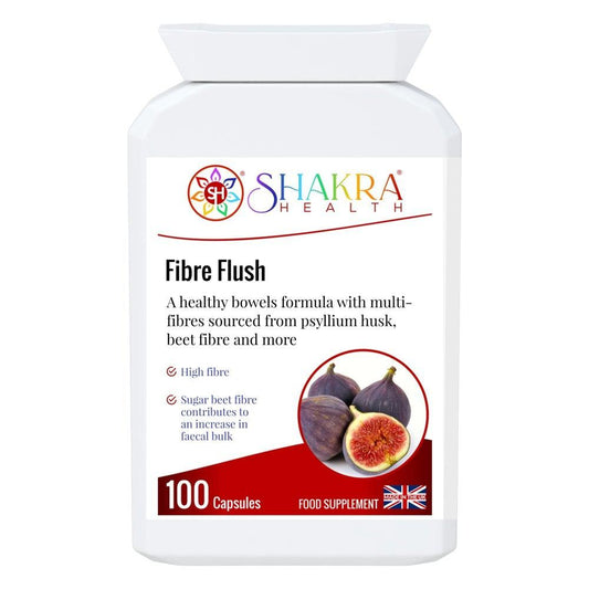 Buy Fibre Flush | Multi-Fibre Nutritional Formula. Soluble & Insoluble Fibre for Faecal Bulk & Regularity - Gentle & natural constipation relief as well as other intestinal problems. A good source of soluble dietary fibre. Fibre is not absorbed by the body but passes through, adding bulk and water to stools and making them easier to pass. at Sacred Remedy Online