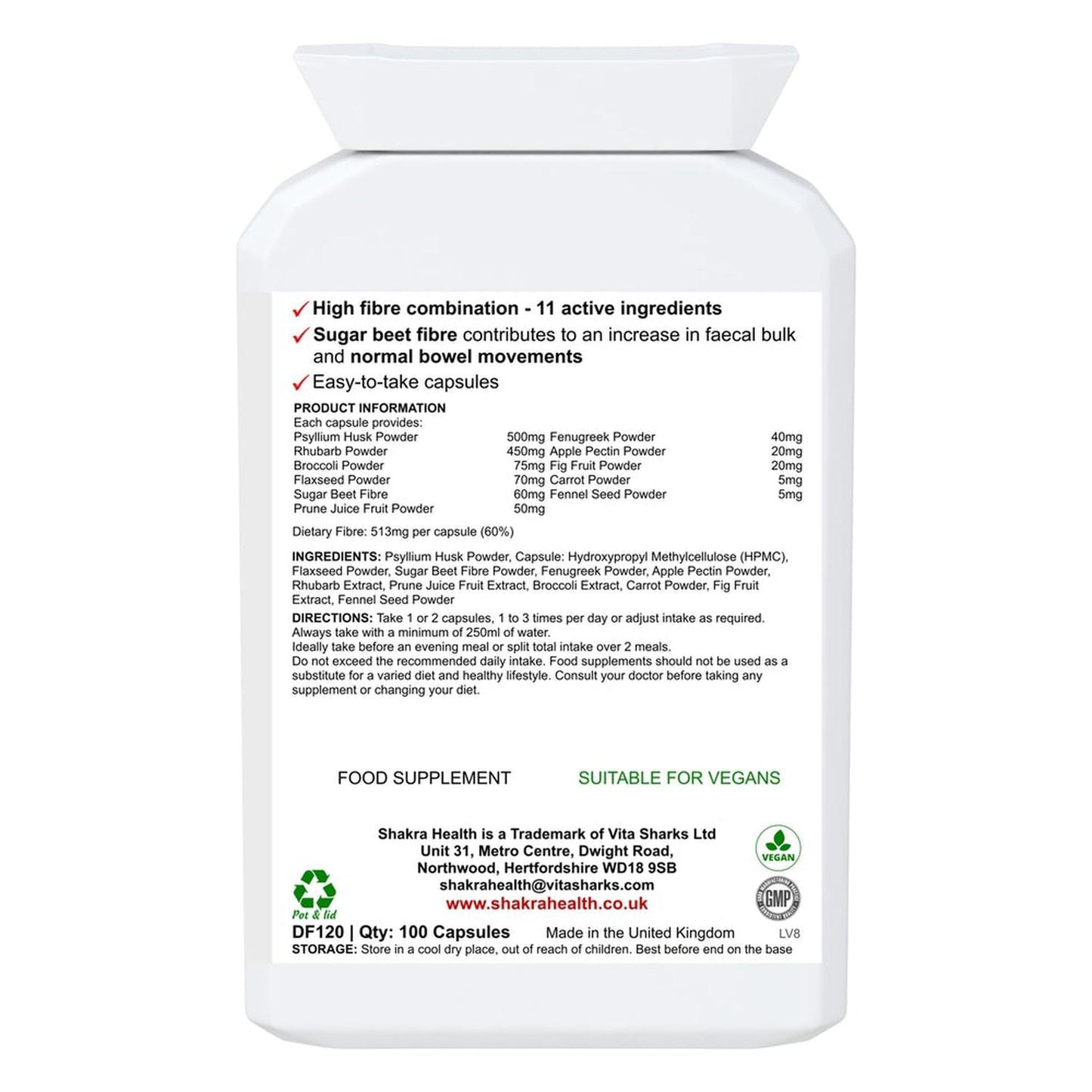 Fibre Flush | Multi-Fibre Nutritional Formula. Soluble & Insoluble Fibre for Faecal Bulk & Regularity - Gentle & natural constipation relief as well as other intestinal problems. A good source of soluble dietary fibre. Fibre is not absorbed by the body but passes through, adding bulk and water to stools and making them easier to pass. Buy Now at Sacred Remedy