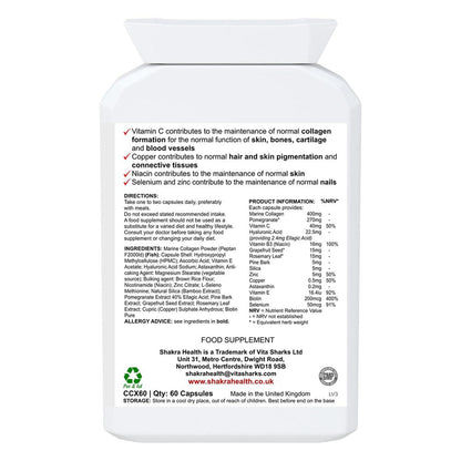 Glowing Goddess Ultimate Marine Collagen with Hyaluronic Acid plus Vitamins & Minerals - Boost your beauty from within with Glowing Goddess Marine Collagen. Sustainably sourced blend for radiant skin, strong nails, and happy gut health. Shop now! Buy Now at Sacred Remedy